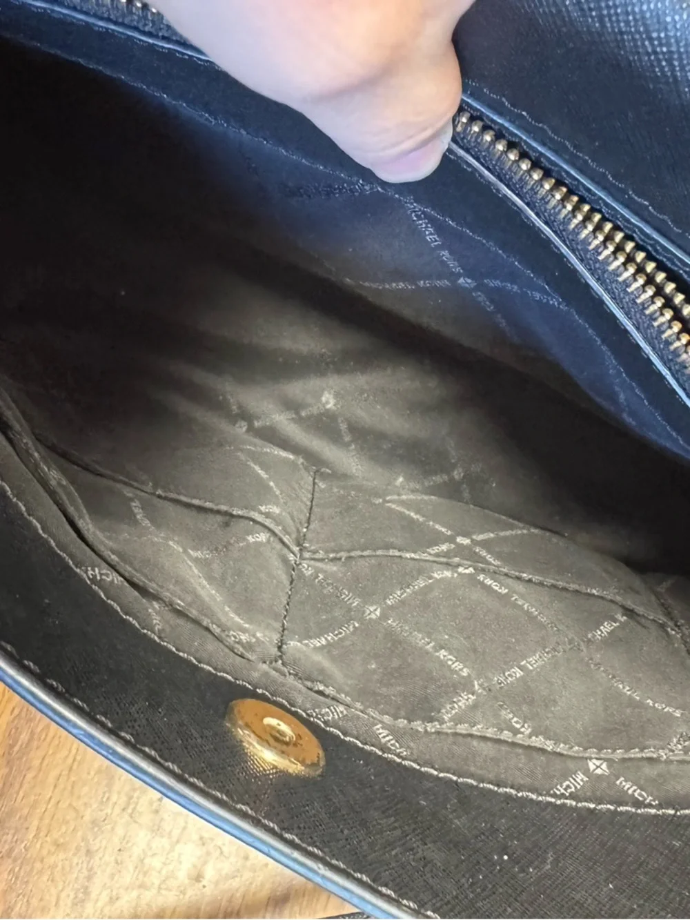 EUC Michael Kora Sofia Large Saffiano Leather Satchel